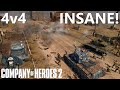 CoH2: INSANE 4v4! (Company of Heroes 2)