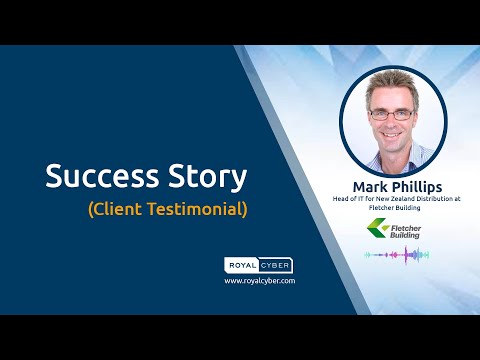 Fletcher Building [a Building Material Company] Success Story | Royal Cyber Client Testimonial