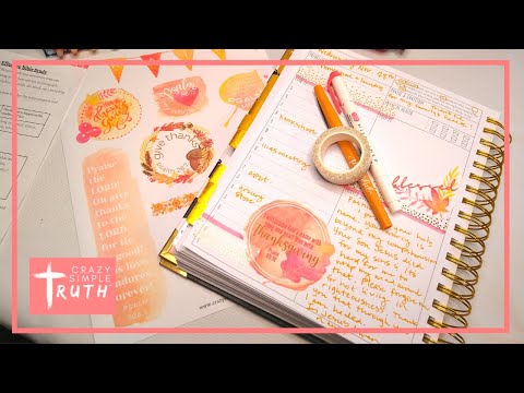 Prayerful Planner (& Thankfulness) --Praying Scripture back to God