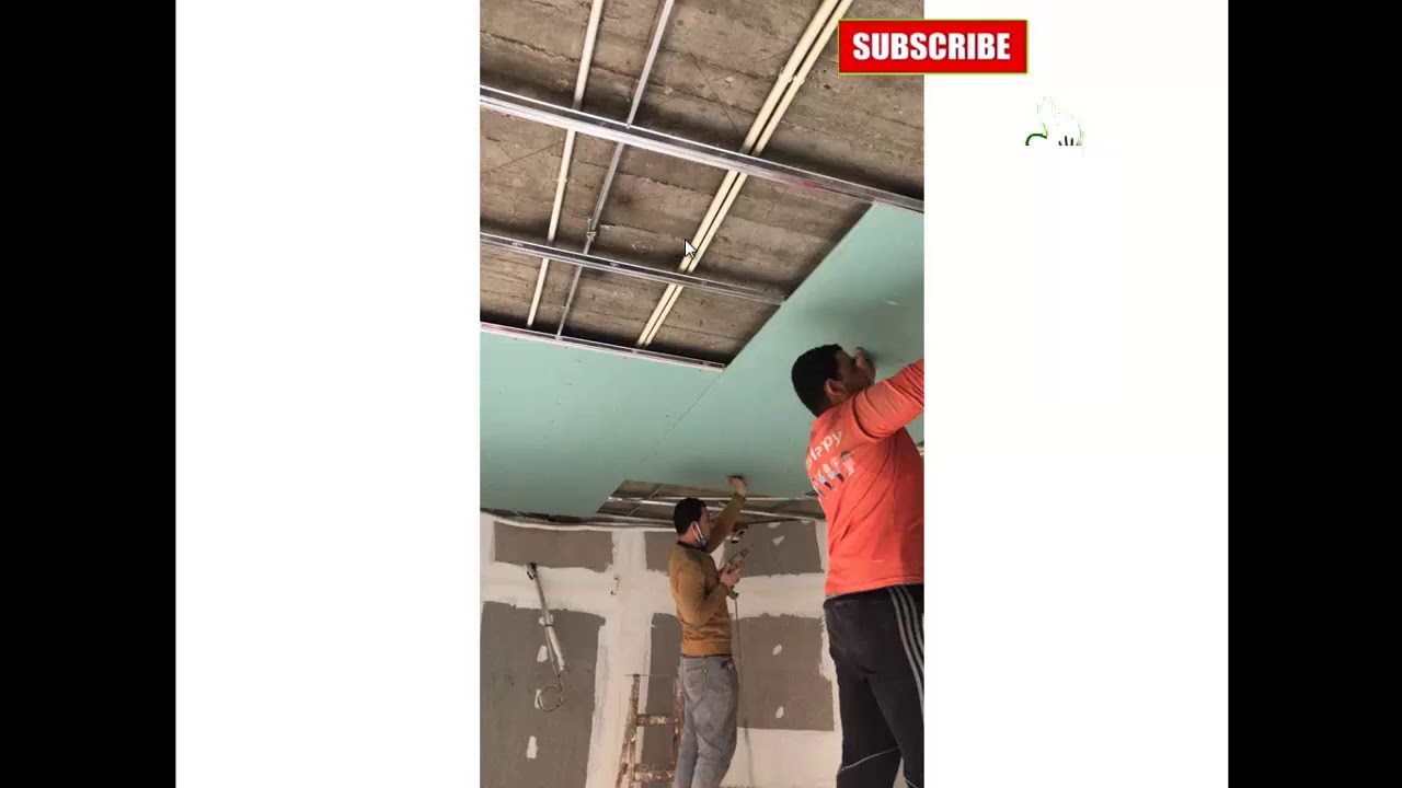 تنفيذ سقف ساقط جبس بورد YouTube