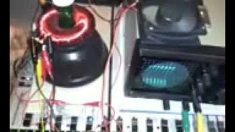 Free floating magnet in feedback loop.
