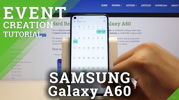 How to Create Reminder in Samsung Galaxy A60 - Add Event to Calendar