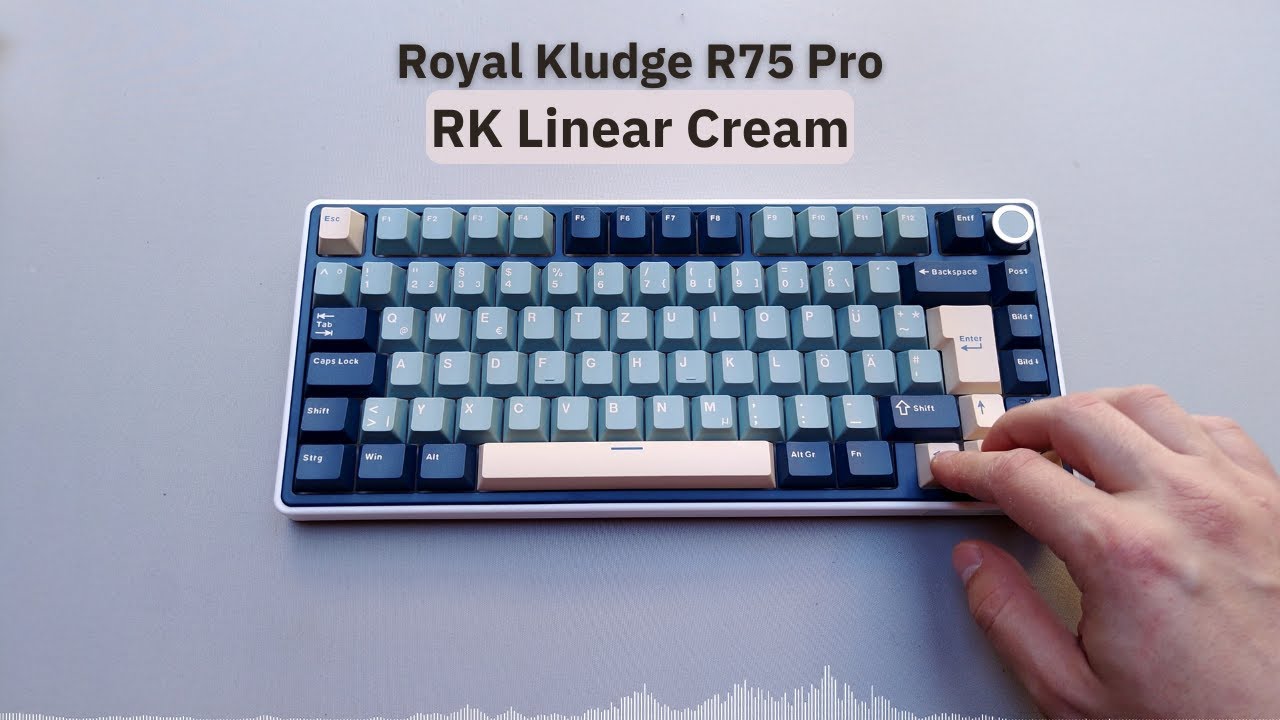 Kim Test R75 RK Linear Cream | RK Royal Kludge R75 Pro | sound test - YouTube