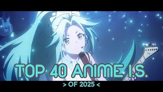 My Top 40 Anime Insert  Of 2025