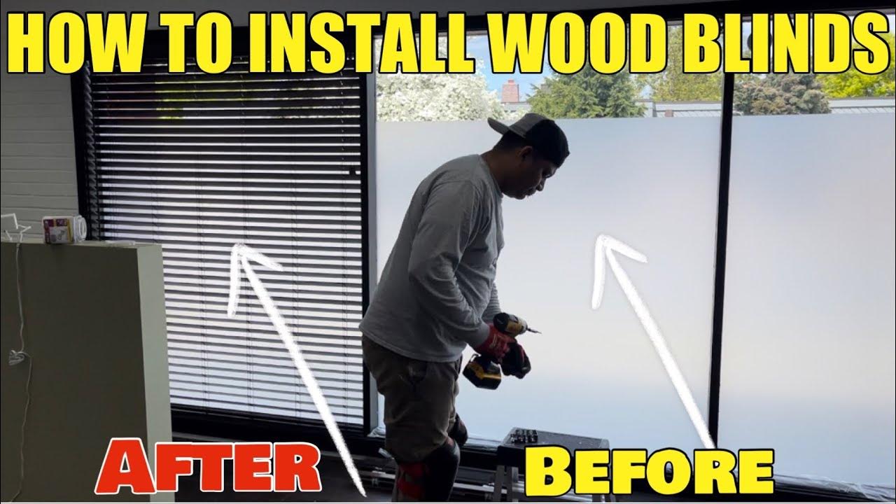 How To Install Wood & Faux Wood Horizontal Blinds From Springs Window
