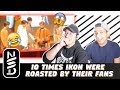 GUYS REACT TO '10 TIMES iKON WERE ROASTED BY THEIR FANS'