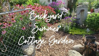 Cottage Style Garden Tour | Serene and beautiful | Midsummer cottage garden 2020