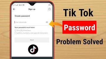 Tik tok password problem solved 2021 | Special character password tiktok