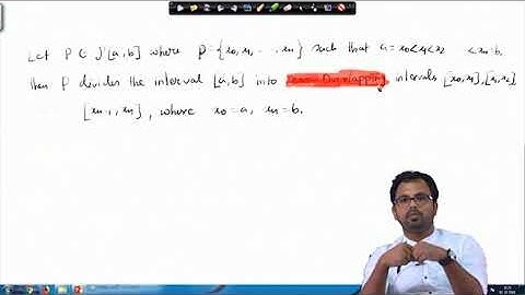 Partition, riemann integrability and One example