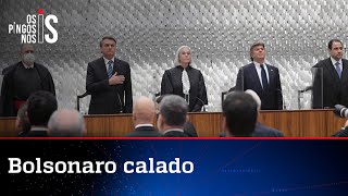Bolsonaro permanece em silêncio durante posse no STJ
