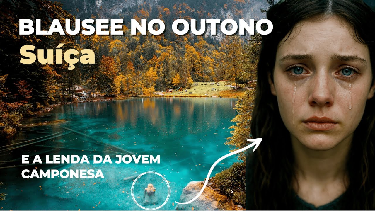 O lago BLAUSEE na SUÍÇA 🇨🇭 fica INCRÍVEL no OUTONO