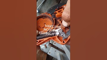 Fix a stuck chainsaw brake - Husqvarna 445
