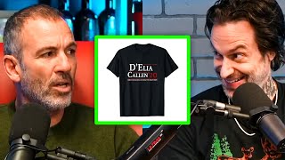 Chris D’Elia Selling Merch At Bryan’s Funeral