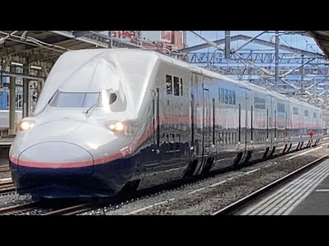 本日引退！E4系新幹線MAX 高崎駅での連結作業