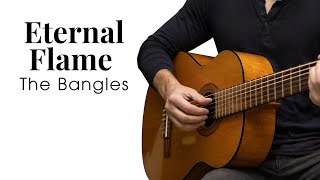 (Play slowly) Eternal Flame - The Bangles - Fingerstyle Guitar Tutorial TAB