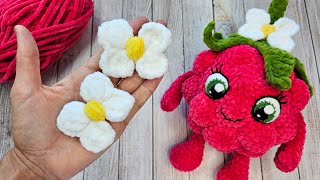 How to crochet Small bow - flower. Video tutorial