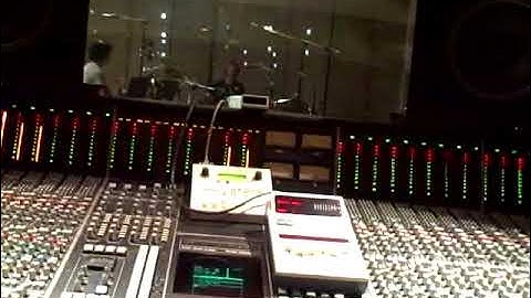 Dorian Crozier cutting drums with John Fields on Jonas Brothers "Live to Party"