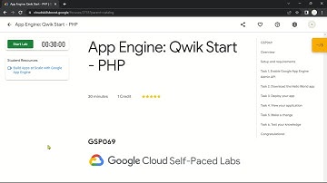 App Engine: Qwik Start - PHP | GSP069 | Solution