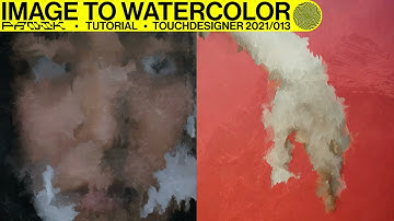 TOUCHDESIGNER TUTORIAL - TURN ANY IMAGE INTO WATERCOLOR PAINTING