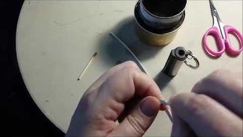 Replacing a metal match wick.