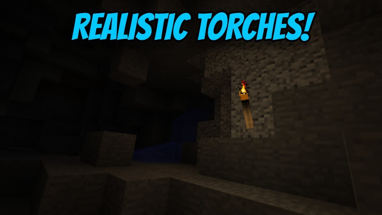 Realistic Torches! (Burning Torch Mod Spotlight) YouTube
