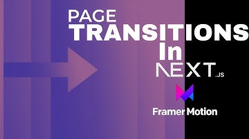 How to add Page transition in NextJS using Framer - motion | Nextjs 14