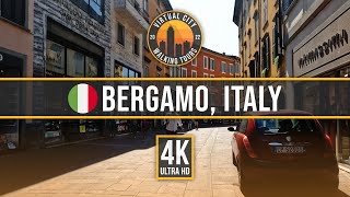 🇮🇹 BERGAMO, ITALY – City Center Walking Tour 2023 [4K UHD]