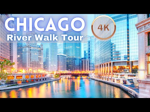 Downtown Chicago Riverwalk Virtual Tour 4K