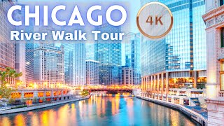 Downtown Chicago Riverwalk Virtual Tour 4K