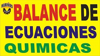 Balance de Ecuaciones Químicas Ejercicios Resueltos
