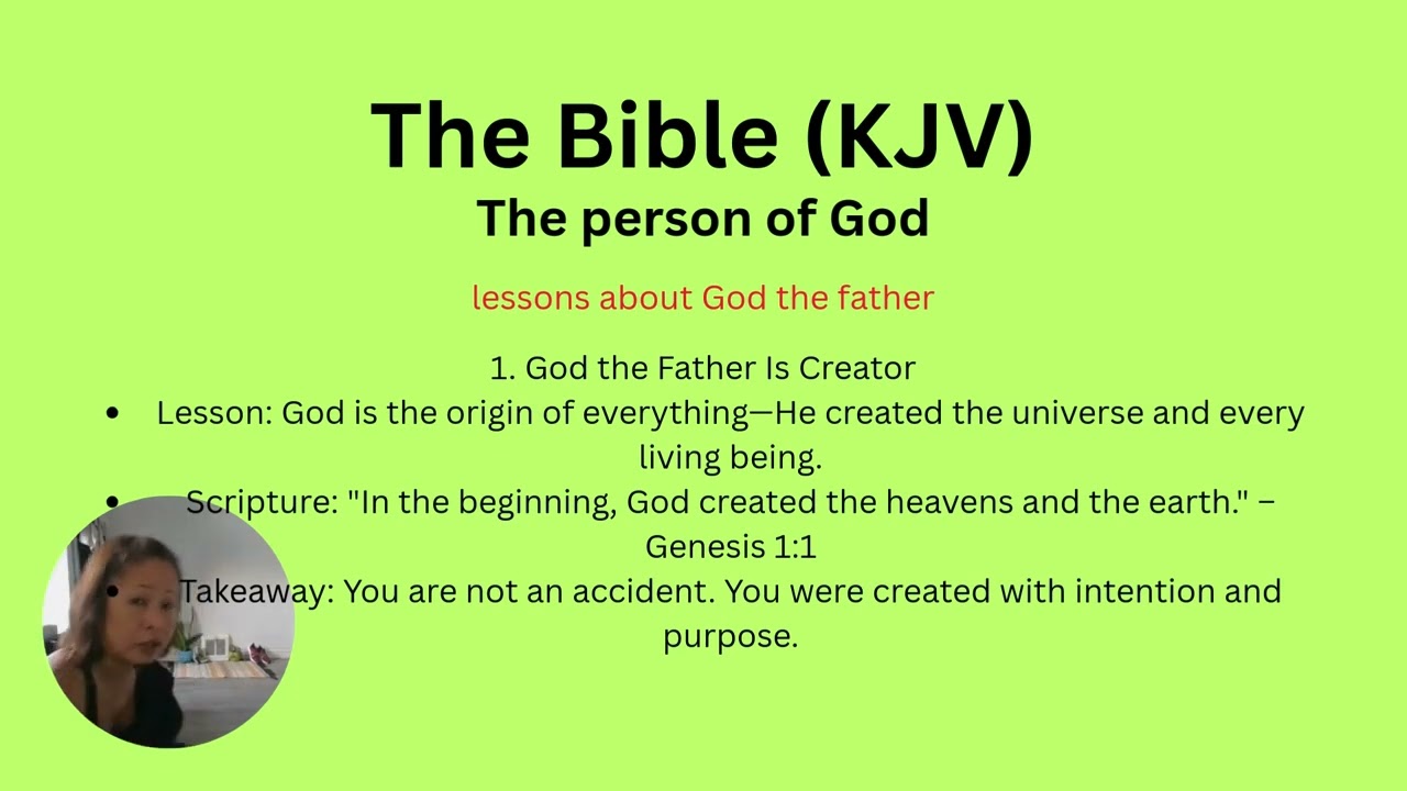 The Bible reveals person of God/God's attributes/The Universe's Fine-Tuning POINT to God's Existence