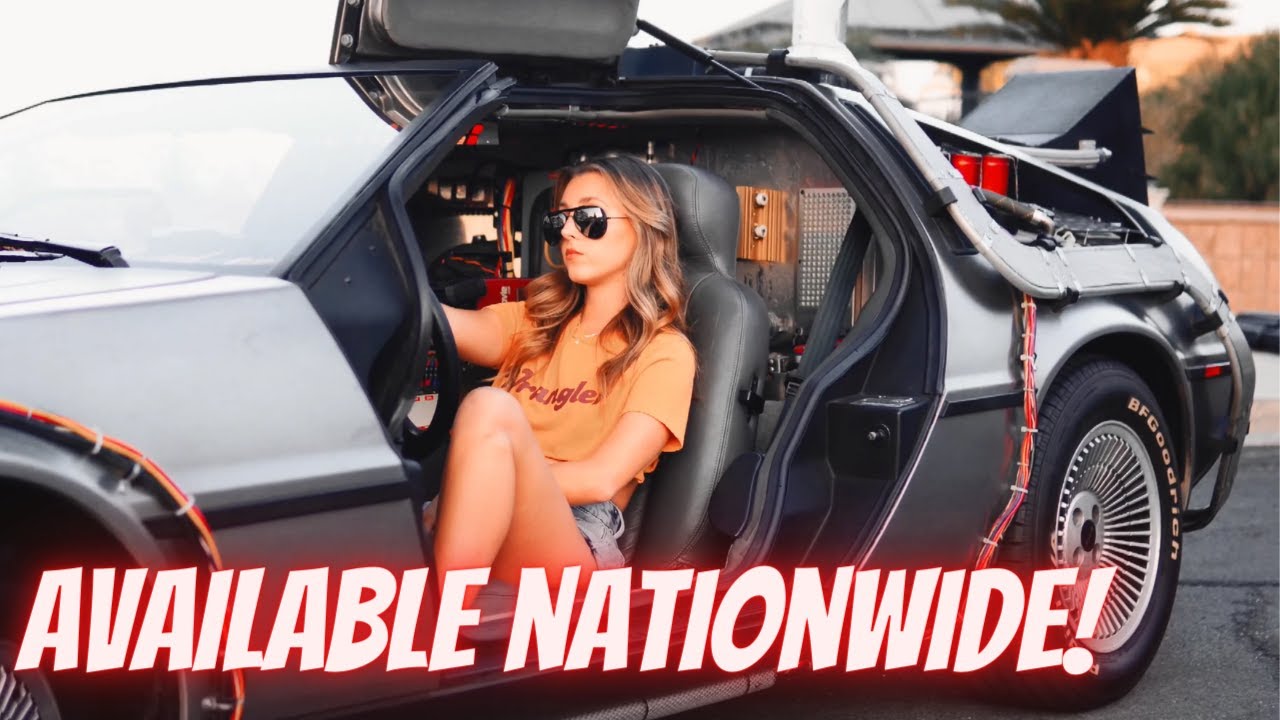 Rent a DeLorean Time Machine for your next party or event. Available Nationwide. 