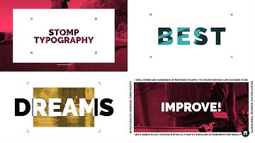 Stomp Typography Modular Template for Apple Motion & FCPX - MotionVFX