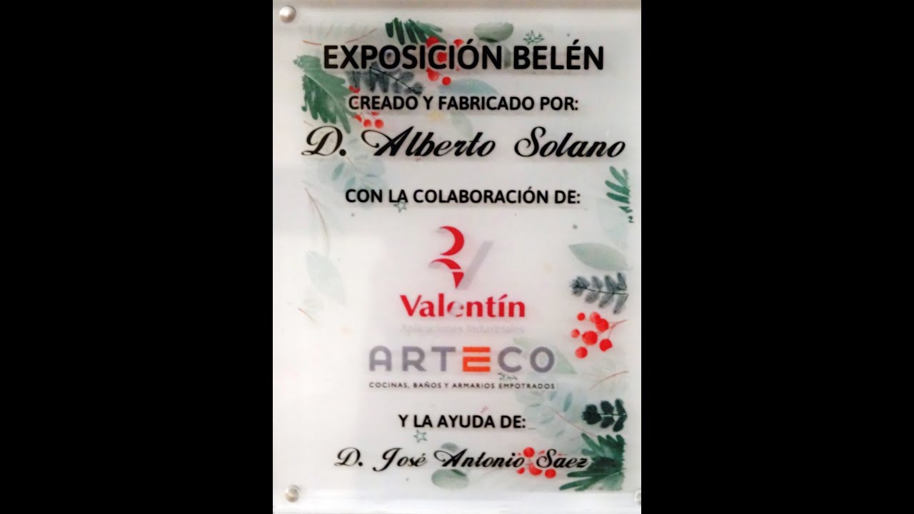 EXPOSICION BELEN, CREADO Y FABRICADO POR D. ALBERTO SOLANO, REFECTORIO  MONASTº. DE FITERO,16-12-2023