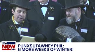 Groundhog Day 2023: Punxsutawney Phil sees shadow; 6 more weeks of winter | LiveNOW from FOX