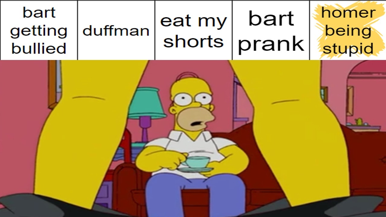 Simpsons Bingo But It Keeps Getting Worse