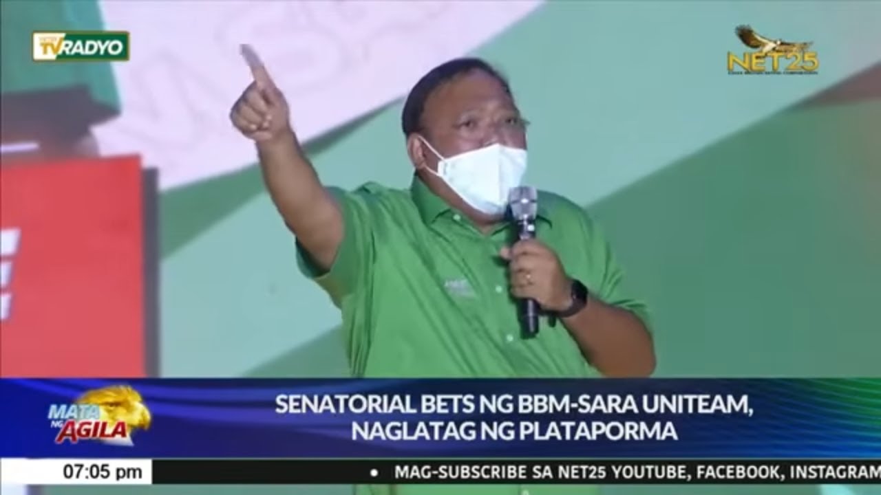 Senatorial Bets Ng BBM Sara Uniteam Naglatag Ng Plataporma YouTube