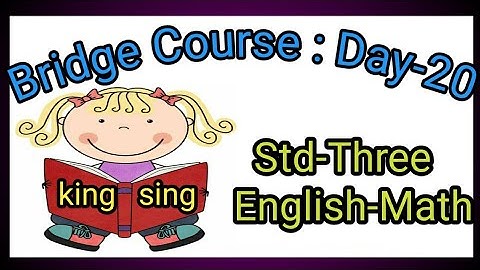 @AMRAPALITENKALE Bridge Course Day20 Std-3 English-Math सेतू अभ्यास दिवस20तिसरी इंग्रजी-गणित