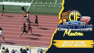 2025 TF - CIF-Southern Section Ford Masters Track & Field Meet - Boys 200M
