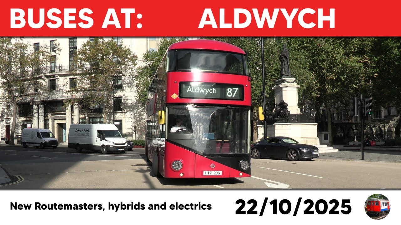 London buses at Aldwych 22/10/2025