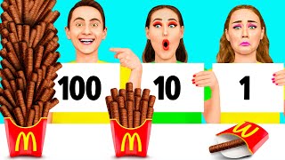 100 Слоев еды Челлендж c KaZaZa Challenge