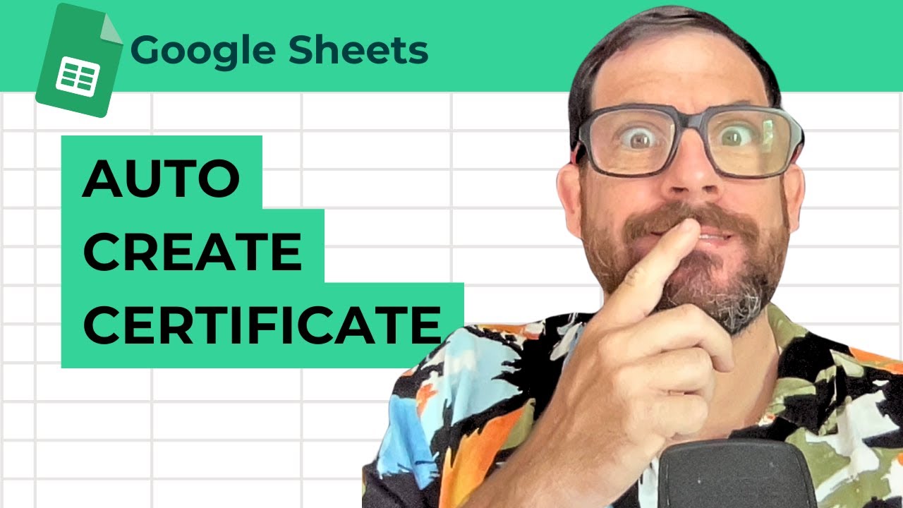 Автоматическое создание сертификатов в Google Таблицах