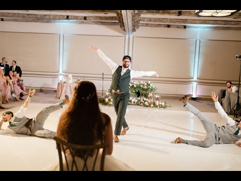 Groom Surprises Bride with Dance Routine ft. The Groovesmen
