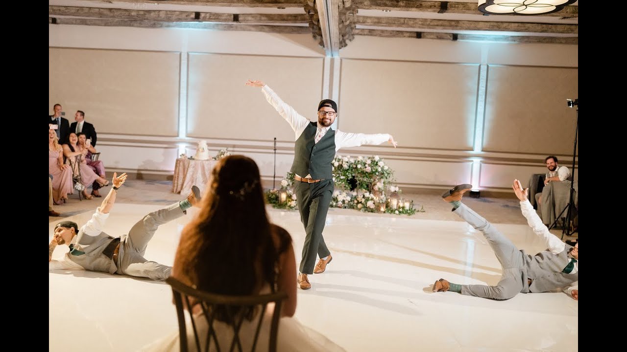 Groom Surprises Bride with Dance Routine ft The Groovesmen