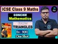 ICSE CLASS 9 Maths || CONCISE MATHEMATICS || Chapter Triangles || Exercise 9 (B) || Selina Book
