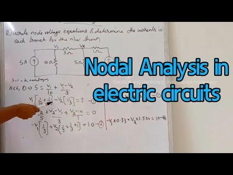 Nodal Analysis in electric circuits - YouTube