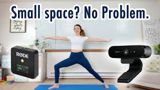 Teach online yoga from home tech tips AND webcam comparison Logitech C920 vs. BRIO screenshot 2