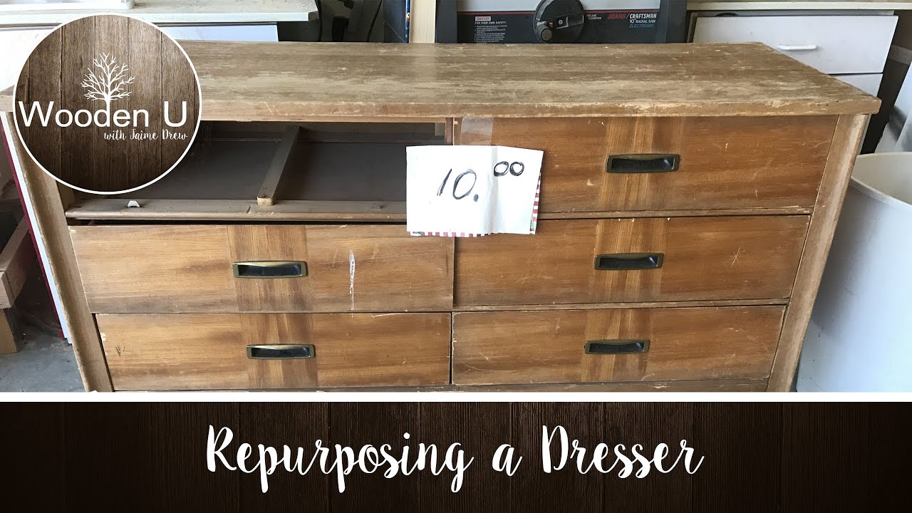 Repurposing A Dresser Wooden U Youtube