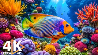 Aquarium 4K VIDEO (ULTRA HD)  Beautiful Coral Reef Fish  Peaceful Music & Colorful Marine Life #7