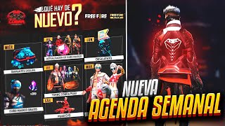 AGENDA SEMANAL de FREE FIRE! REGRESA DOBLE de DIAMANTES *SKIN COBRA RUBÍ* MP40 &amp; PASE en DESCUENTO